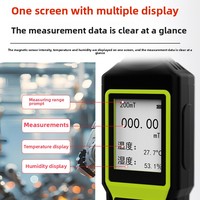 St8819A Gaussmètre Tesla mètre électronique portable avec écran LCD et LED Testeur de champ magnétique Détecteur de force