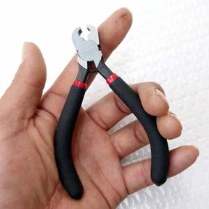 Alicates de latón de 5 pulgadas con mandíbula de 1/4 de pulgada de ancho, mandíbula lisa, diseño con resorte de acero 45 para un fácil manejo, uso en bricolaje - Product Image 2