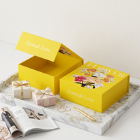 Boîte cadeau magnétique personnalisée en carton pour emballages cosmétiques et de livres avec impression UV