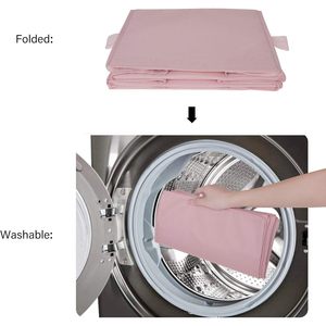 ตู้เก็บของแขวนผนัง 3 ชั้น สีชมพู ผ้าพับเก็บได้ สำหรับห้องนอนและห้องเด็ก - Product Image 6