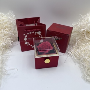 Creative Vintage Rotary <strong>Rose</strong> <strong>Jewelry</strong> <strong>Box</strong> for Necklace Luxury Custom Logo for Valentine's Day and Christmas Gift - Product Image 4