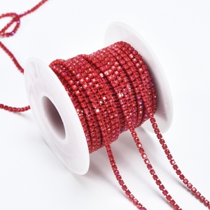 Chaîne de strass en rouleau SS6 SS12, plusieurs couleurs moka, garniture de strass pour bijoux DIY et accessoires vestimentaires - Product Image 6