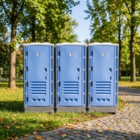 Toilettes publiques portables économiques de haute qualité, toilettes préfabriquées en plastique mobiles, faciles à assembler