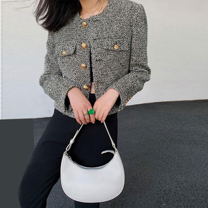 Hot <span class=keywords><strong>Sale</strong></span> Frauen Einfache Woll mäntel Casual Plain Anzug Lady Buttons Cardigans Cropped Tops Kurze <span class=keywords><strong>Blazer</strong></span> Mantel Jacken - Product Image 2