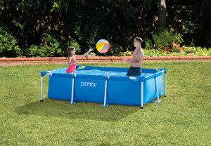<span class=keywords><strong>Piscine</strong></span> hors sol rectangulaire <span class=keywords><strong>INTEX</strong></span> 28270, taille 220 cm x 150 cm x 60 cm, <span class=keywords><strong>petite</strong></span> <span class=keywords><strong>piscine</strong></span> à cadre en acier pour enfants - Product Image 2
