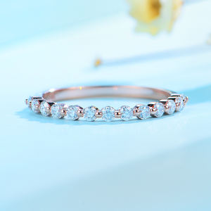 แหวนทองคำ 10K สีเหลือง 14K ประดับเพชรโมอิสซาไนต์ แฟชั่นสำหรับผู้หญิง แหวนแต่งงาน แหวนหมั้น เครื่องประดับชั้นดี - Product Image 3