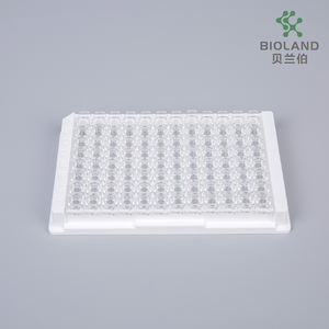 יצרן עשה היטב 8-חור נשלף מערכת החיסון נשלפת 96-גם צלחת, ברור, כוח מחייב גבוה, f-תחתון, - Product Image 3