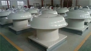 Ventilador de Flujo Axial de Techo de 380V CA, 1000mm, 36 Pulgadas, de Acero al Carbono y FRP, para Turbinas Eólicas Industriales, Extracción de Humo y Ventilación - Product Image 4