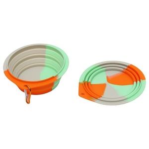 Taşınabilir Katlanabilir Silikon Su Geçirmez Hafif Evcil Hayvan Mama Kapları Besleyiciler BPA İçermez Kaymaz 250ml-2000ml Kapasiteli Seyahat Kamp - Product Image 1