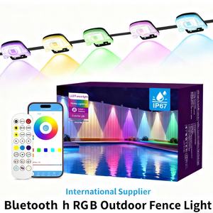 Certification UL ETL, étanche IP67, pour éclairage décoratif de clôture LED intelligent à changement de couleur, pour usage extérieur - Product Image 1