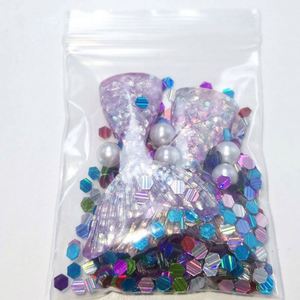 Colorful Glitter Cute Charms Small Bead Shells Educational DIY Plastic Clay Resin Mermaid <b>Slime</b> Accessories Toysrunner - Product Image 1