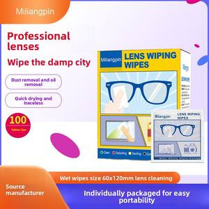 <span class=keywords><strong>Lingette</strong></span> de nettoyage pour lentilles de lunettes pré-humidifiées en microfibre Lingettes de nettoyage d'écran pour lunettes optiques douces - Product Image 6