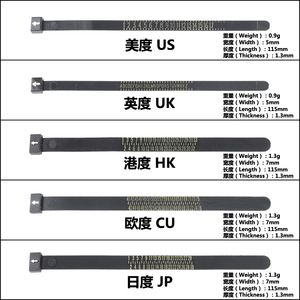 Nhựa Đồ Trang Sức Đồ Trang Sức Nhẫn Sizer Ngón Tay Đo Vành Đai Đo Công Cụ Thanh Chúng Tôi Kích Thước 1-17 Cho Nhẫn Multisizer Kinh Tế - Product Image 3