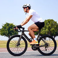 WECOOSPORT Chaussures de cyclisme pour hommes personnalisables avec logo, compatibles SPD, respirantes, pour route et VTT, avec crampons