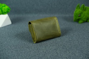 Compact Leather Coin <b>Wallet</b> Small Pocket <b>Wallet</b> Snap Button <b>Card</b> <b>Holder</b> Minimalist Travel <b>Wallet</b> Leather Coin <b>Wallet</b> - Product Image 4