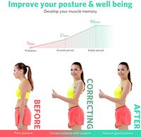 Correcteur de posture intelligent réglable pour le dos, capteur intelligent 2021, pour hommes et femmes