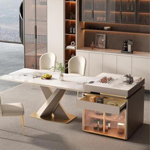 Tavolo da Pranzo Espandibile Classico di Lusso Altamente Competitivo per Arredamento Casa con Piano in <span class=keywords><strong>Marmo</strong></span> - Product Image 4