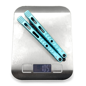 Original Design Variant <strong>Butterfly</strong> <strong>Trainer</strong> <strong>Knife</strong> 7075 Aluminum Folding Handle Aviation Balisong Tools Practice <strong>Knife</strong> - Product Image 6
