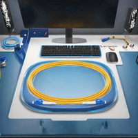 Kabel Patch Fiber Optik Simplex LC UPC FTTX FTTH FTTR 1m SM Jump Cable untuk 4G Indoor Outdoor