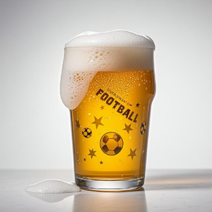 Wholesale Large Handmade <strong>Beer</strong> <strong>Cups</strong> Transparent Classic Style Wine <strong>Glass</strong> with Handle for Bar Serving - Product Image 6