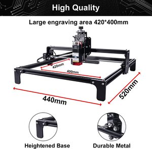 Máquina de Corte y Grabado Láser CNC 4240 de Último Modelo con Mesa de 42*40cm, Láser de Diodo, Motor Paso a Paso, 24V 2A - Product Image 3