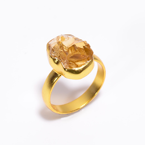 Grossiste Bijoux en pierres précieuses plaquées or argent, bague plaquée or en apatite naturelle ciel, bijoux en pierres précieuses faits à la main en argent - Product Image 2