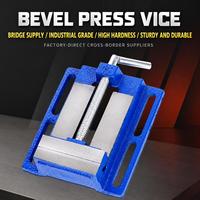 TEBAK Mini table de travail multifonctionnelle, support de presse à vis à mâchoires parallèles de 3'' pour perçage, fraisage, atelier de bricolage