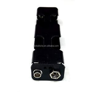 GlobalTone Zwarte Kunststof 4xAA Batterijhouderdoos UM-3*4 LR6 R6P 6V met GT3-342C Opbergclip en Klem voor Rekken & Koffers - Product Image 2