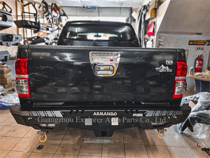 Barra de parachoques trasero de acero <span class=keywords><strong>Armando</strong></span> para Hilux Revo Rocco Vigo 2005-2023 con grillete de luz Led, accesorios de parachoques para coche - Product Image 6