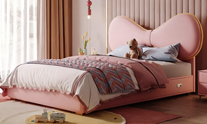 Thanh lịch công chúa phong cách rắn gỗ mềm giường với mơ mộng cung thiết kế, hiện đại đơn giản giường cho cô gái trang trí phòng ngủ - Product Image 2