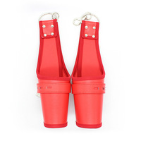 Menottes en cuir artificiel, verrou de chasteté pour porte, menottes sexuelles, dispositifs de bondage BDSM, pour usage adulte, fabriqué en Chine/Guangxi