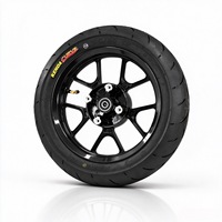 14 12 Inch Supermoto Wheels untuk Yozma dalam 1 Set Roda Depan Belakang dengan Ban Kit Roda untuk Tuttio Soleil 01 Sepeda Motor Listrik Off-Road