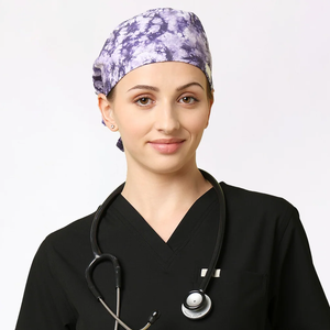 Factory Wholesale Adjustable Polyester <b>Scrub</b> Hats <b>Cap</b> Unisex Medical Hospital Nurse's Quick Dry Breathable <b>Scrub</b> <b>Cap</b> - Product Image 3
