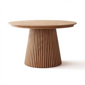 Table à manger rectangulaire en bois moderne et écologique - Personnalisable, durable, imperméable, faite à la main, pliable, plus de 10 places, garantie de 5 ans - Product Image 4