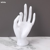 Présentoir à bijoux en plastique écologique, modèle main OK, pour bracelets, chaînes et bagues, en stock !
