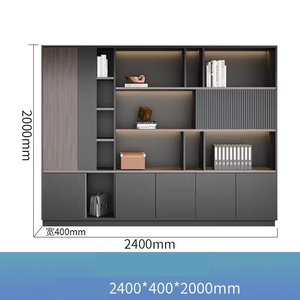 Gỗ văn phòng tập tin Tủ Ông Chủ nền kệ sách và tường/tủ sàn với bảng gỗ để lưu trữ dữ liệu - Product Image 6