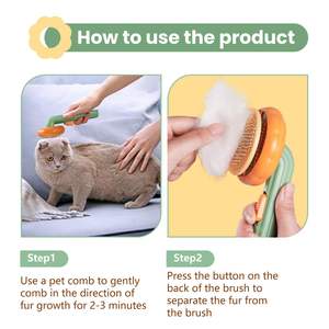 Cepillo de Aseo Duradero para Mascotas con Peine para Eliminar el Pelo de Perros y Gatos - Product Image 6