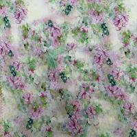 Tissu en coton imprimé floral aquarelle de qualité supérieure, léger et doux, popeline pour robe et jupe d'été pour femme