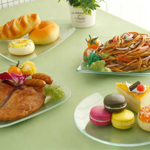 Peralatan Makan Kaca Kristal Jernih, Piring Kaca Minimalis, Piring Sajian Salad Buah - Product Image 5