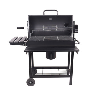 Thickened Ky1813 Bbq Grill With Grill Support Multi Function Smoker For Home Park Charcoal Grilling Meat Roasting - Product Image 2