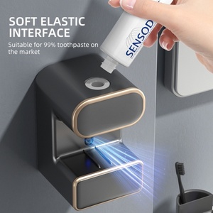 Private Label <b>Toothbrush</b> <b>Holder</b> Wall Mounted <b>Electric</b> Automatic Toothpaste Dispenser with 3 <b>Toothbrush</b> Slots for Kids and Adults - Product Image 6