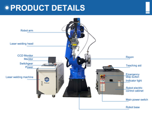 Robot hàn laser thao tác công nghiệp với động cơ theo dõi đường may là thành phần cốt lõi cho các ứng dụng công nghiệp - Product Image 2