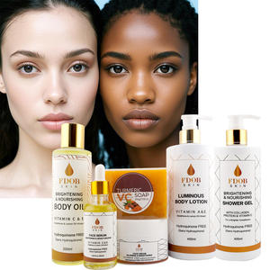 Coffret de Soins Éclaircissants - <span class=keywords><strong>Infusion</strong></span> de Vitamines C&E et de Glutathion | Huile Corporelle, Lotion et Sérum Sans Hydroquinone | pour Tous Types de Peau - Product Image 6