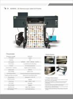 Impresora UV TPU de Etiquetas Estereoscópicas 3D de 60 cm, Cabezal de Impresión I3200 de 4 Cabezales, Impresión de Logotipos, Adhesivos, Bordados, Relieve de Silicona