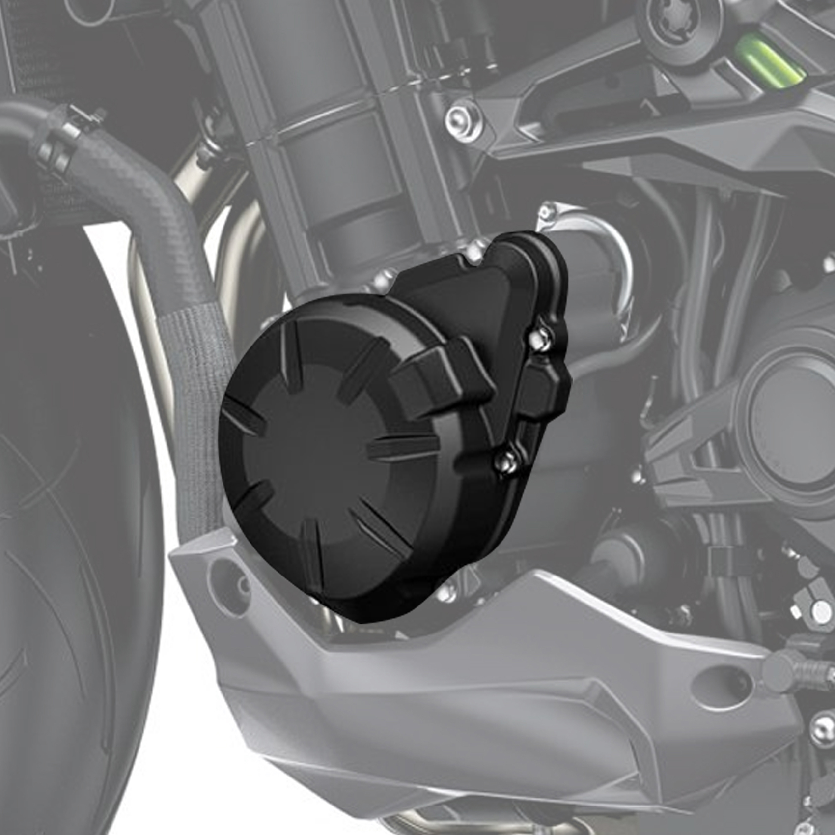Kawasaki Z900 2017-2022 için XF-2726-B Sol Stator Kapak, Siyah
