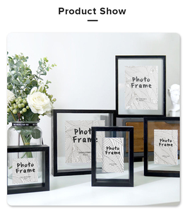 Transparent Double Sided Glass MDF Picture <strong>Frame</strong> <strong>Floating</strong> Photo 4x6 8x8 A4 Wholesale Factory Price Customized - Product Image 2