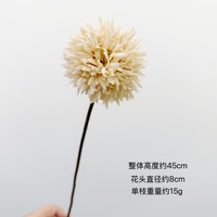 Chrysanthème artificiel à tige unique aux couleurs d'automne, boule d'oignon, pissenlit, fleur décorative artificielle