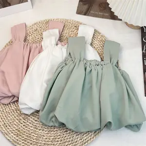 Novas blusas boutique de verão: top camisas de chiffon sem mangas para adolescentes e meninas