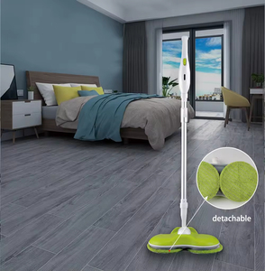 Balai électrique sans fil rechargeable à tête automatique à double entraînement Nettoyage sans effort des sols avec nettoyeur de <span class=keywords><strong>sol</strong></span> rotatif - Product Image 3