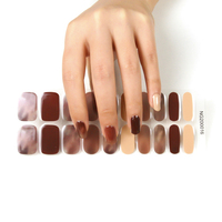 Autocollants pour ongles en gel semi-durcis longue durée, fournis par l'usine